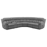 Bahrain Charcoal 6-Piece Modular Reclining Sectional Sofa