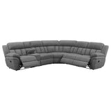 Bahrain Charcoal 6-Piece Modular Reclining Sectional Sofa