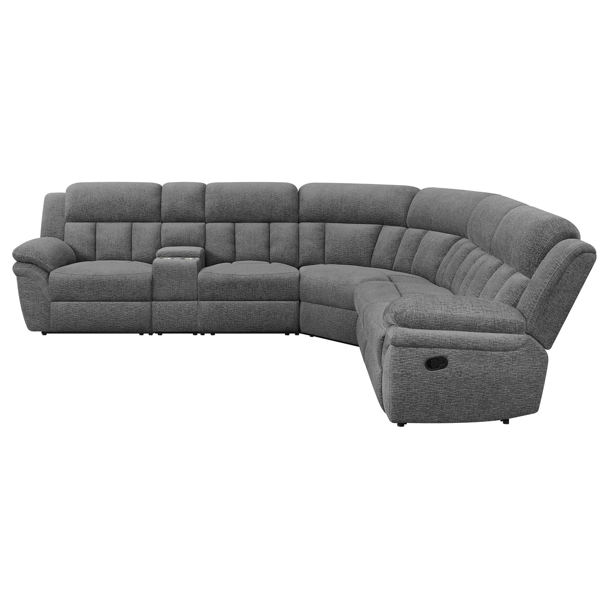 Bahrain Charcoal 6-Piece Modular Reclining Sectional Sofa