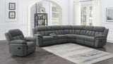 Bahrain Charcoal 6-Piece Modular Reclining Sectional Sofa