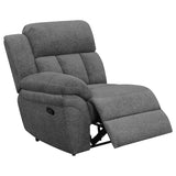 Bahrain Charcoal Upholstered Motion Sofa