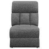 Bahrain Charcoal Upholstered Motion Sofa