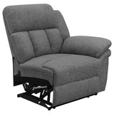 Bahrain Charcoal Upholstered Motion Sofa