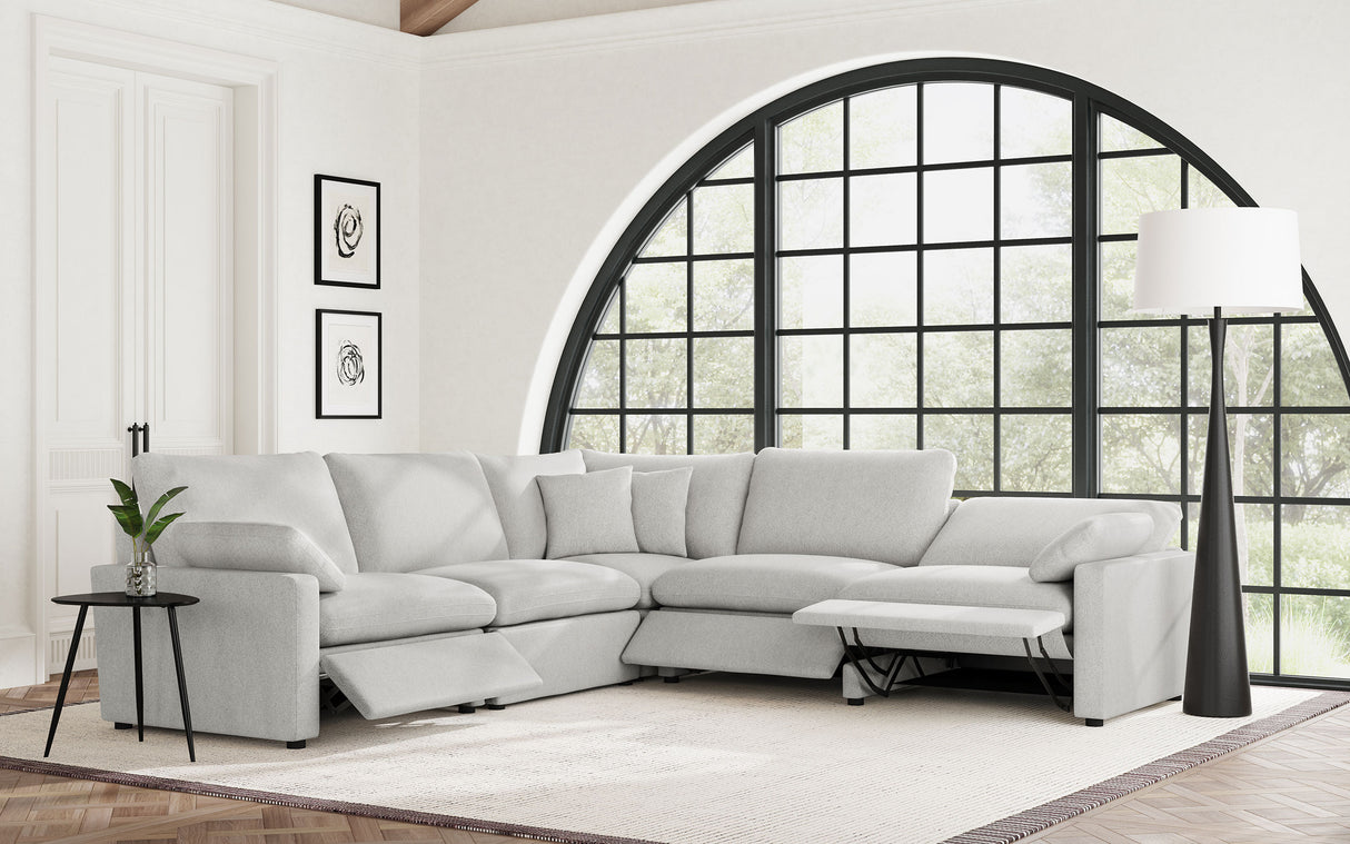 Collins Grey Modular Power Reclining Sectional Sofa Set