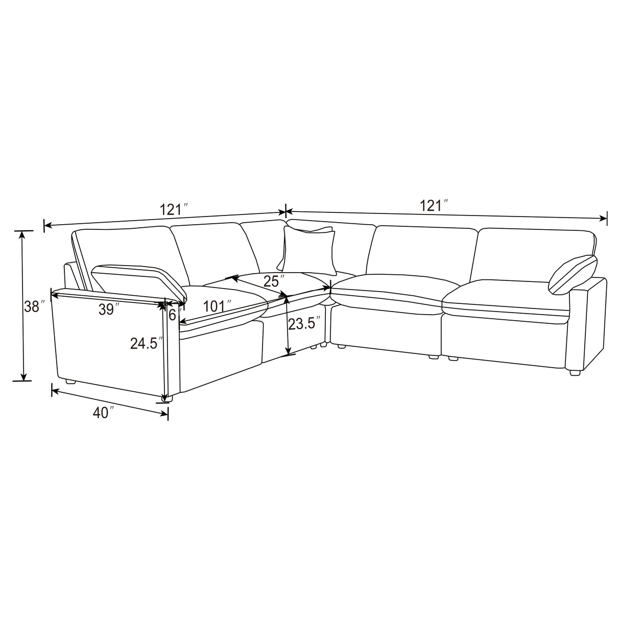 Collins Grey Modular Power Reclining Sectional Sofa Set