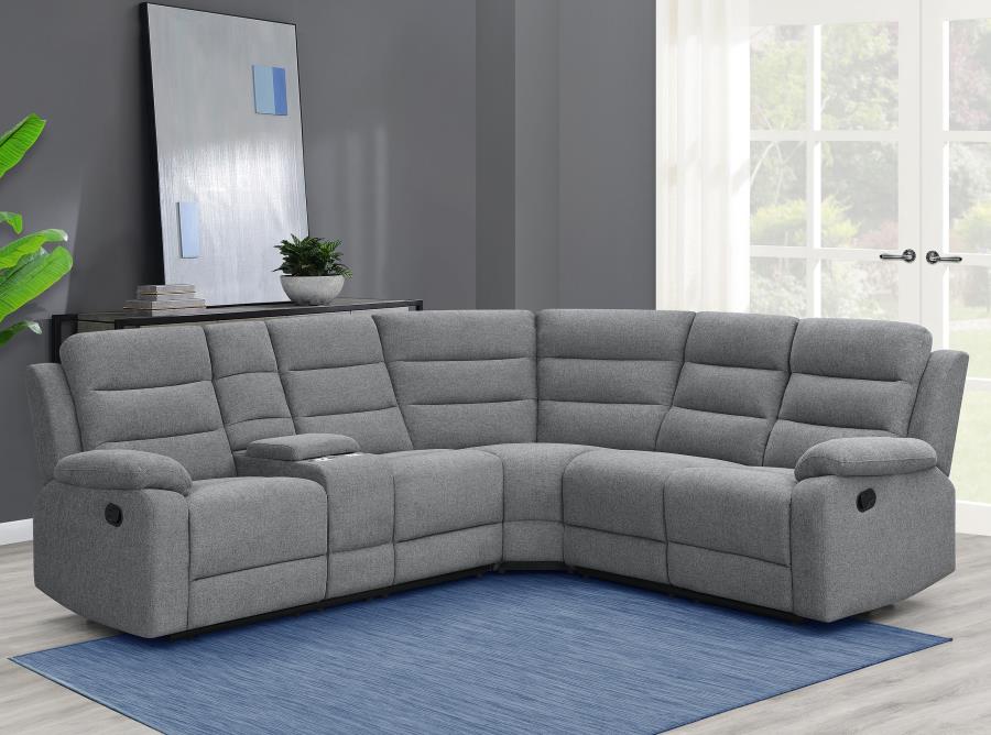 David Smoke Upholstered Reclining Sectional Sofa