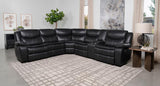 Sycamore Dark Grey Upholstered Power Reclining Sectional Sofa