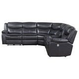 Sycamore Dark Grey Upholstered Power Reclining Sectional Sofa