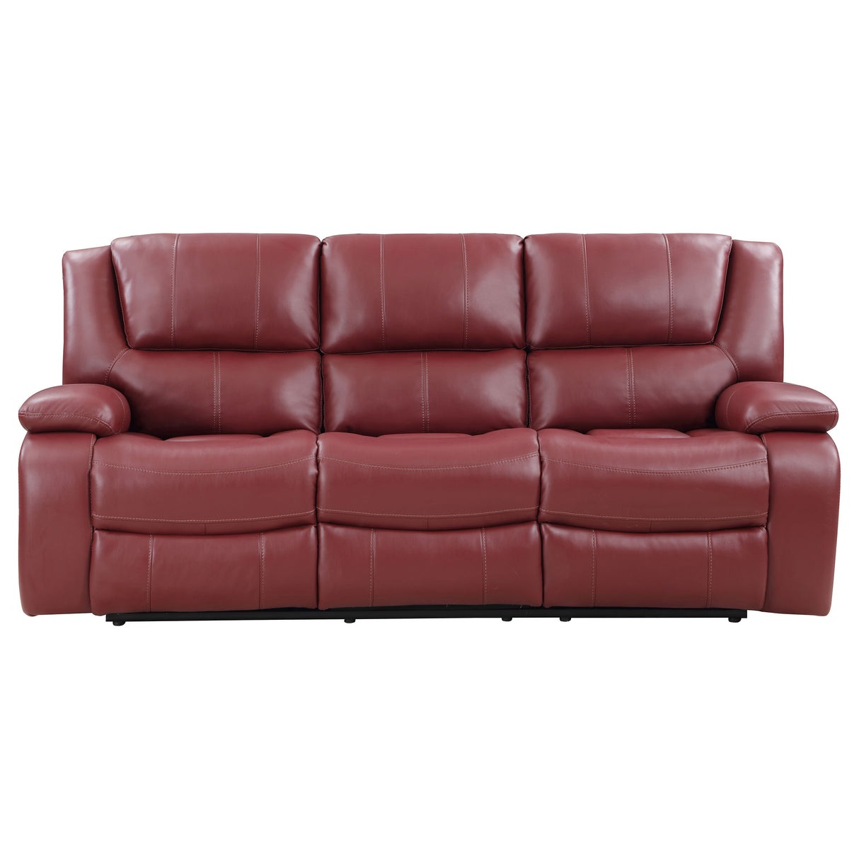 Camila Red 2-Piece Upholstered Reclining Sofa Set