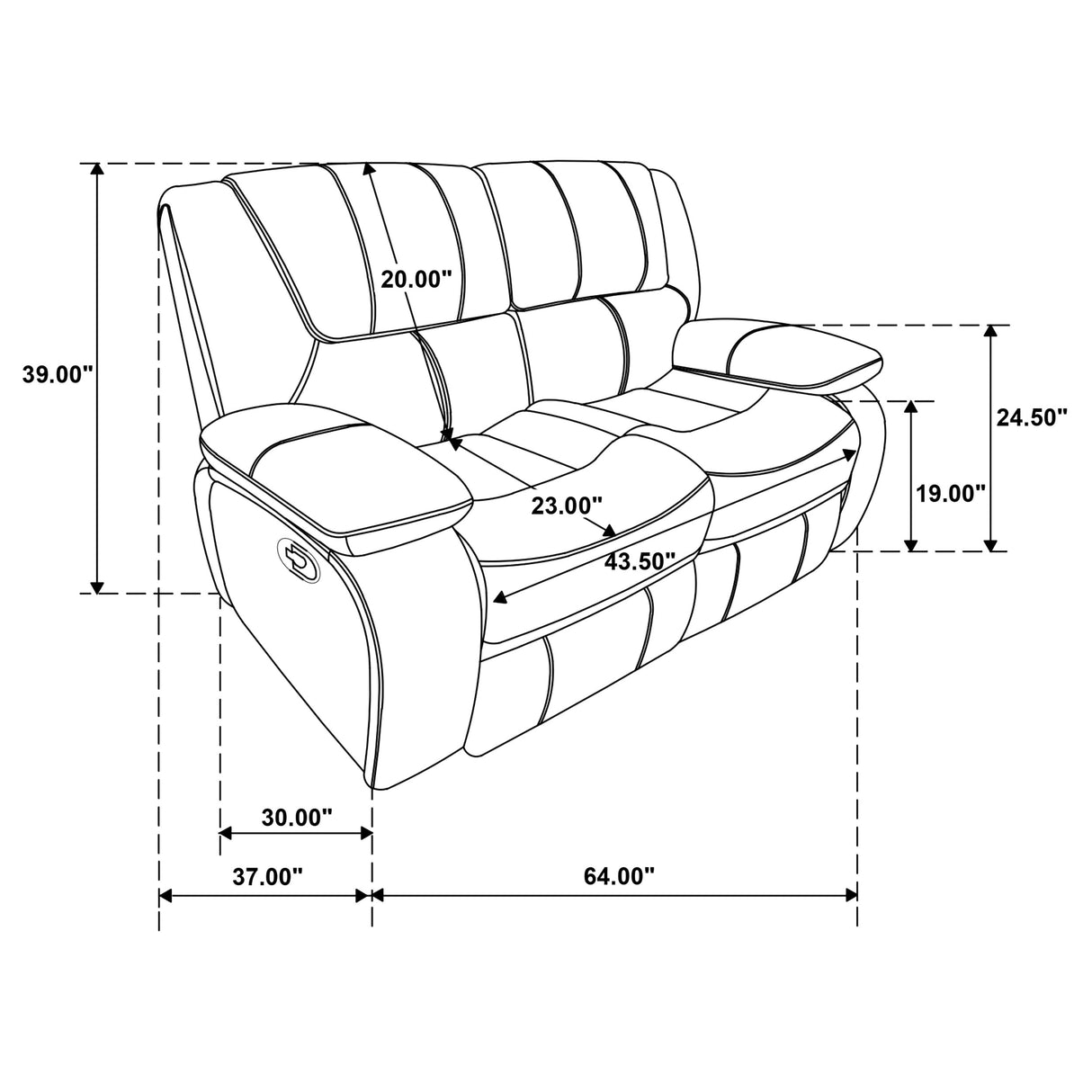 Camila Red 2-Piece Upholstered Reclining Sofa Set