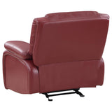 Camila Red 3-Piece Upholstered Reclining Sofa Set