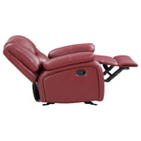 Camila Red 3-Piece Upholstered Reclining Sofa Set