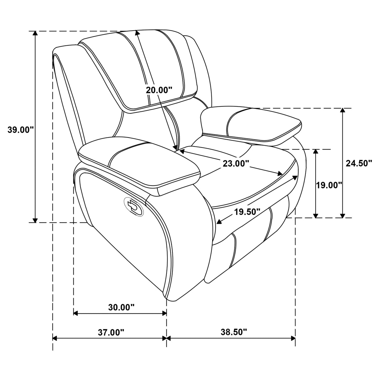 Camila Red 3-Piece Upholstered Reclining Sofa Set