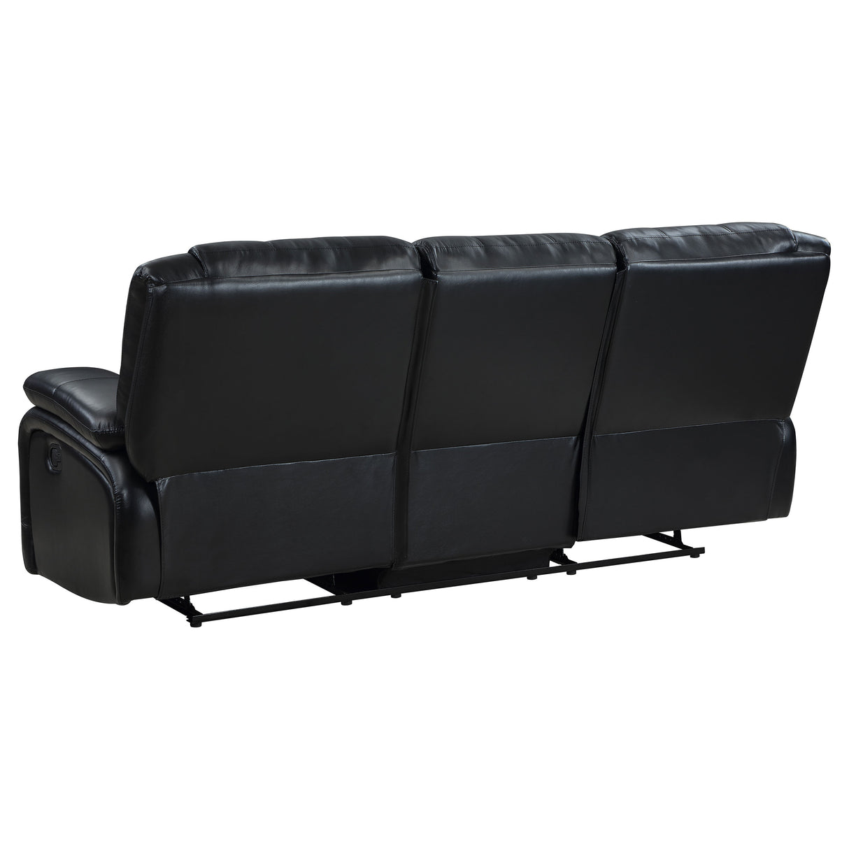 Camila Black 3-Piece Upholstered Motion Reclining Sofa Set