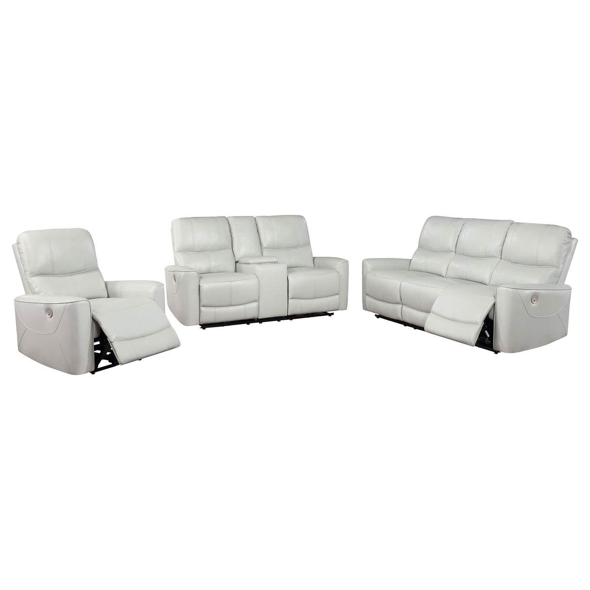 Greenfield Ivory 3-Piece Power Reclining Sofa Set