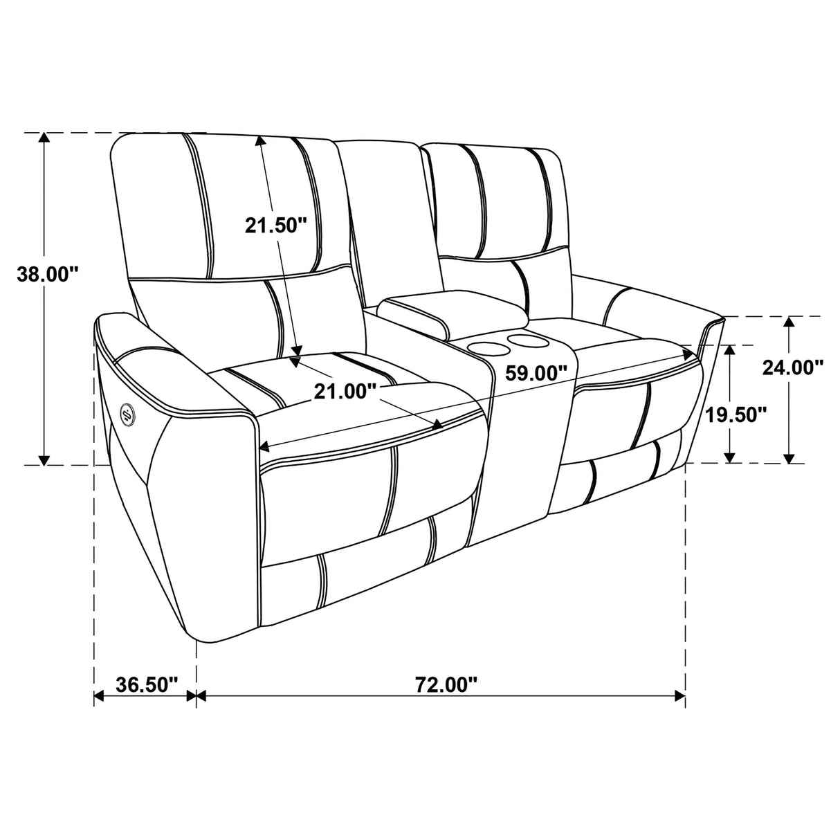 Greenfield Ivory 3-Piece Power Reclining Sofa Set