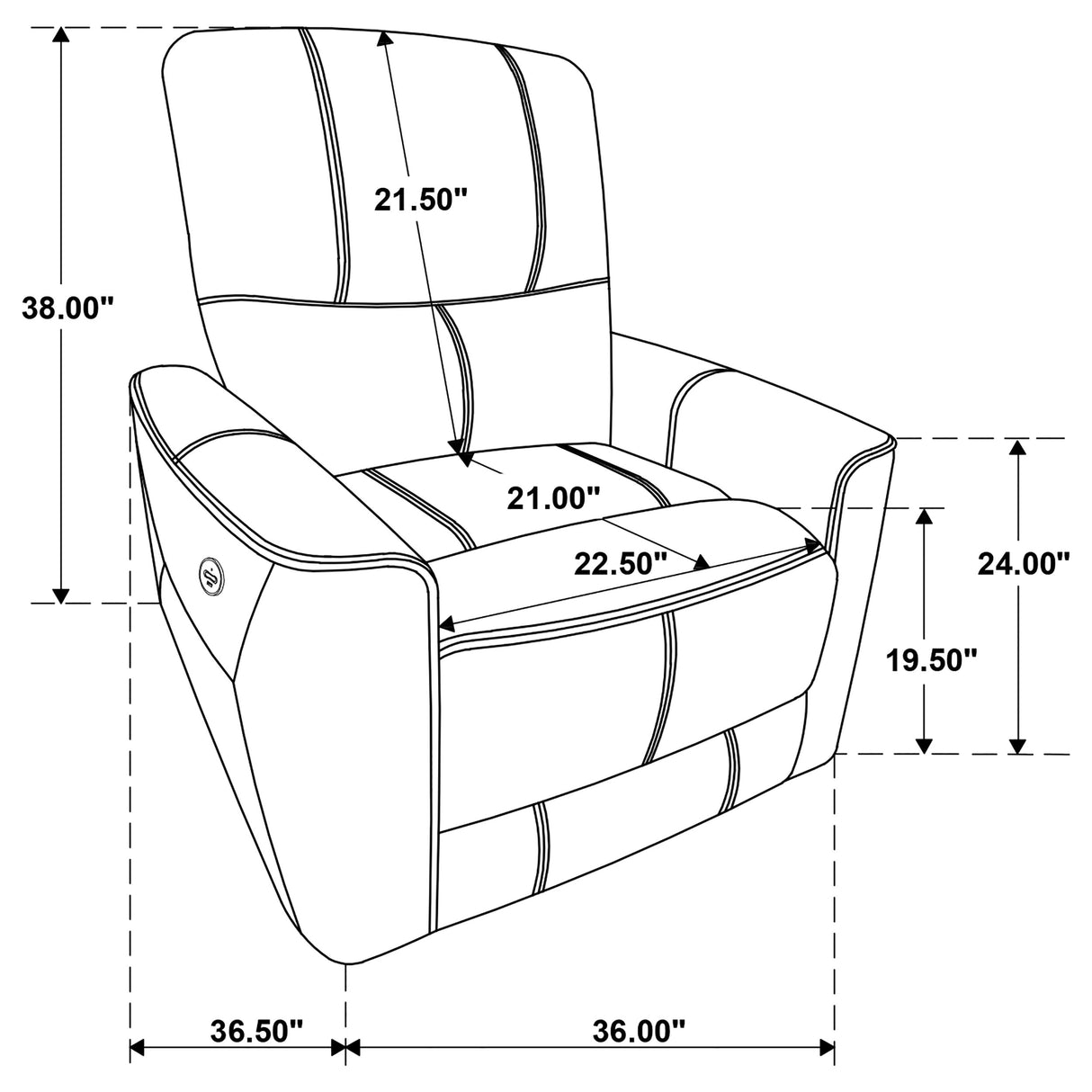 Greenfield Ivory 3-Piece Power Reclining Sofa Set