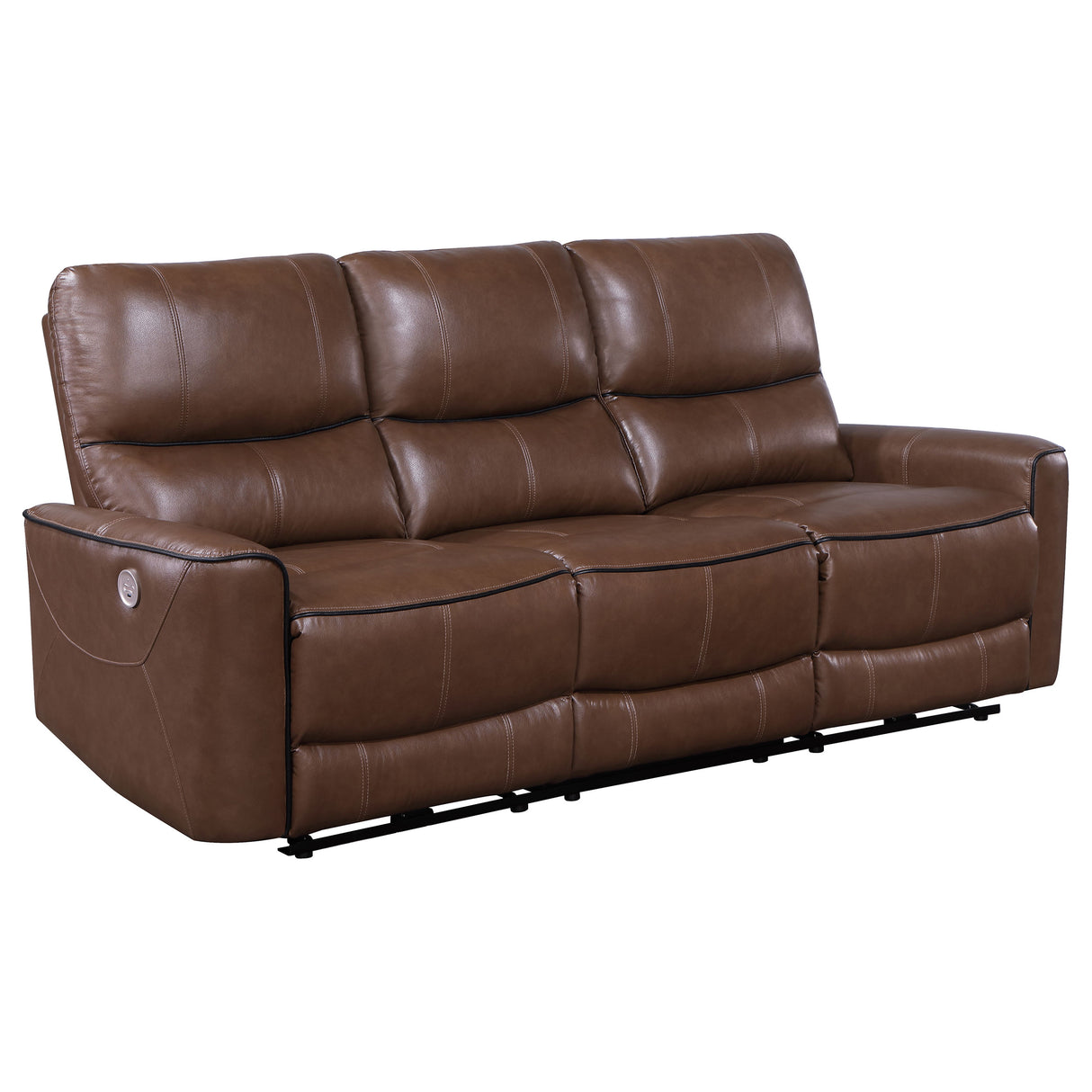 Greenfield Saddle Brown 2-Piece Power Reclining Sofa Set