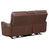 Greenfield Saddle Brown 2-Piece Power Reclining Sofa Set