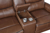 Greenfield Saddle Brown 2-Piece Power Reclining Sofa Set