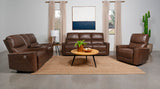 Greenfield Saddle Brown 3-Piece Power Reclining Sofa Set