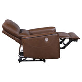 Greenfield Saddle Brown 3-Piece Power Reclining Sofa Set