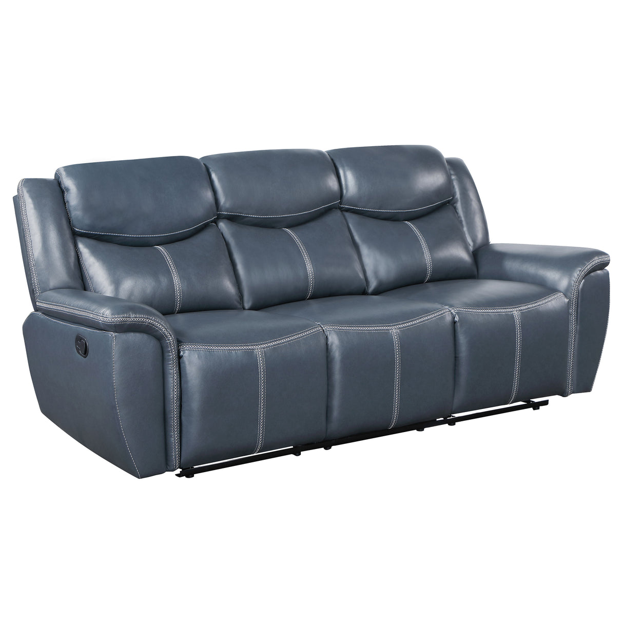 Sloane Blue 2-Piece Upholstered Reclining Sofa Set