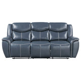 Sloane Blue 2-Piece Upholstered Reclining Sofa Set