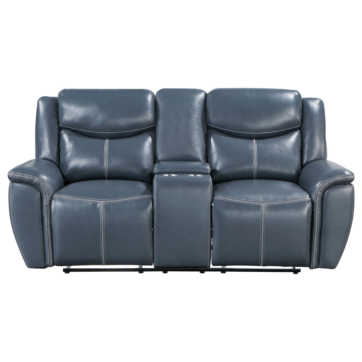 Sloane Blue 2-Piece Upholstered Reclining Sofa Set