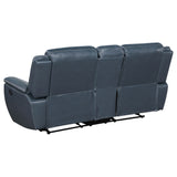 Sloane Blue 2-Piece Upholstered Reclining Sofa Set