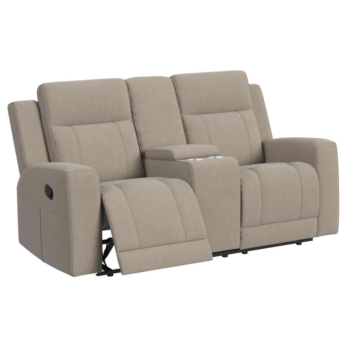 Brentwood Taupe 2-Piece Upholstered Reclining Sofa Set