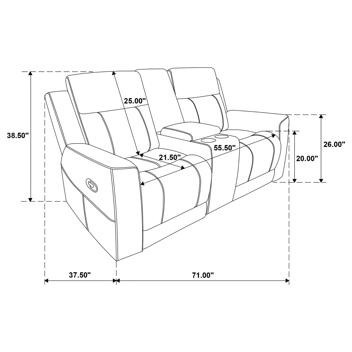 Brentwood Taupe 2-Piece Upholstered Reclining Sofa Set