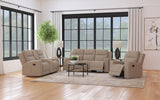 Brentwood Taupe 3-Piece Upholstered Reclining Sofa Set