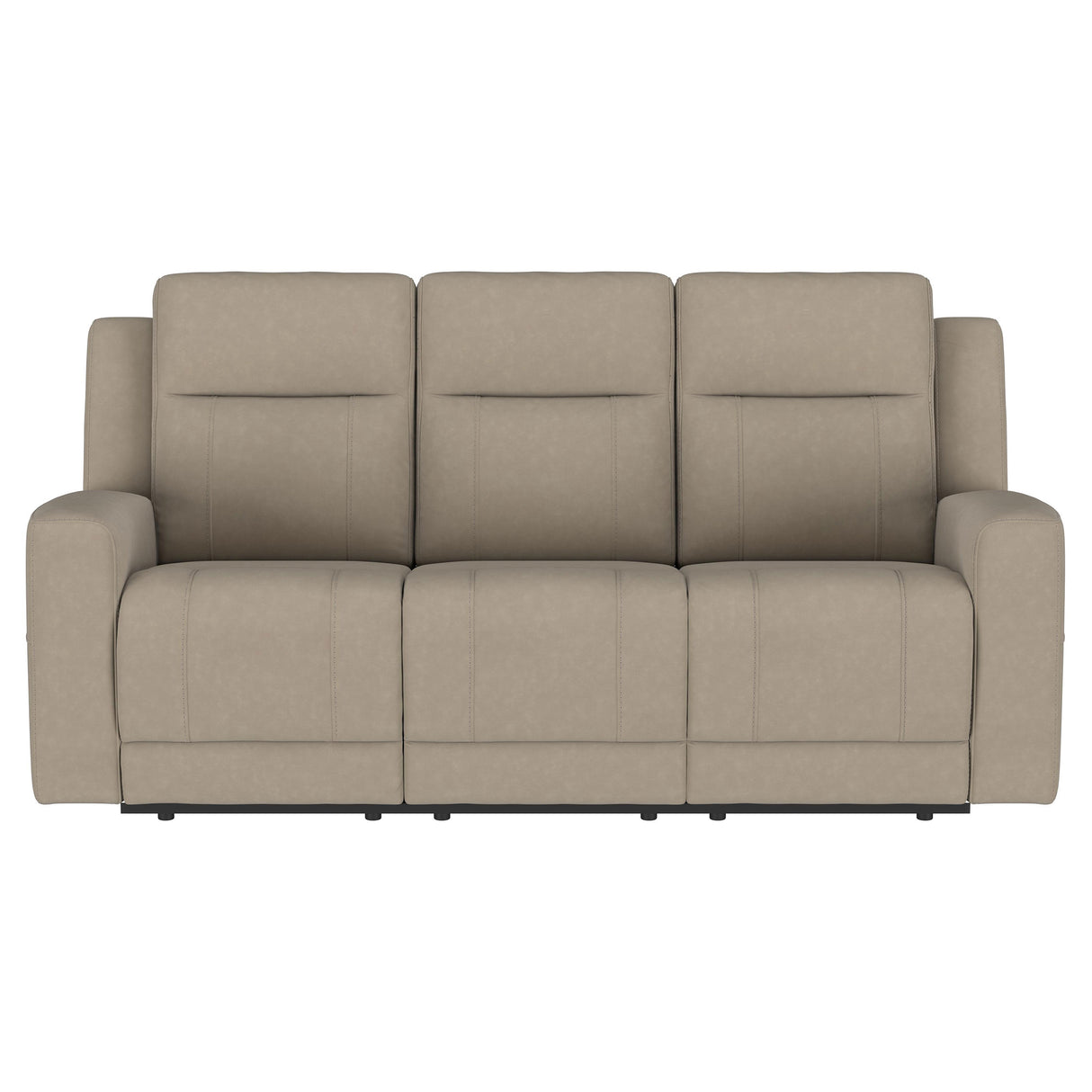 Brentwood Taupe 3-Piece Upholstered Reclining Sofa Set