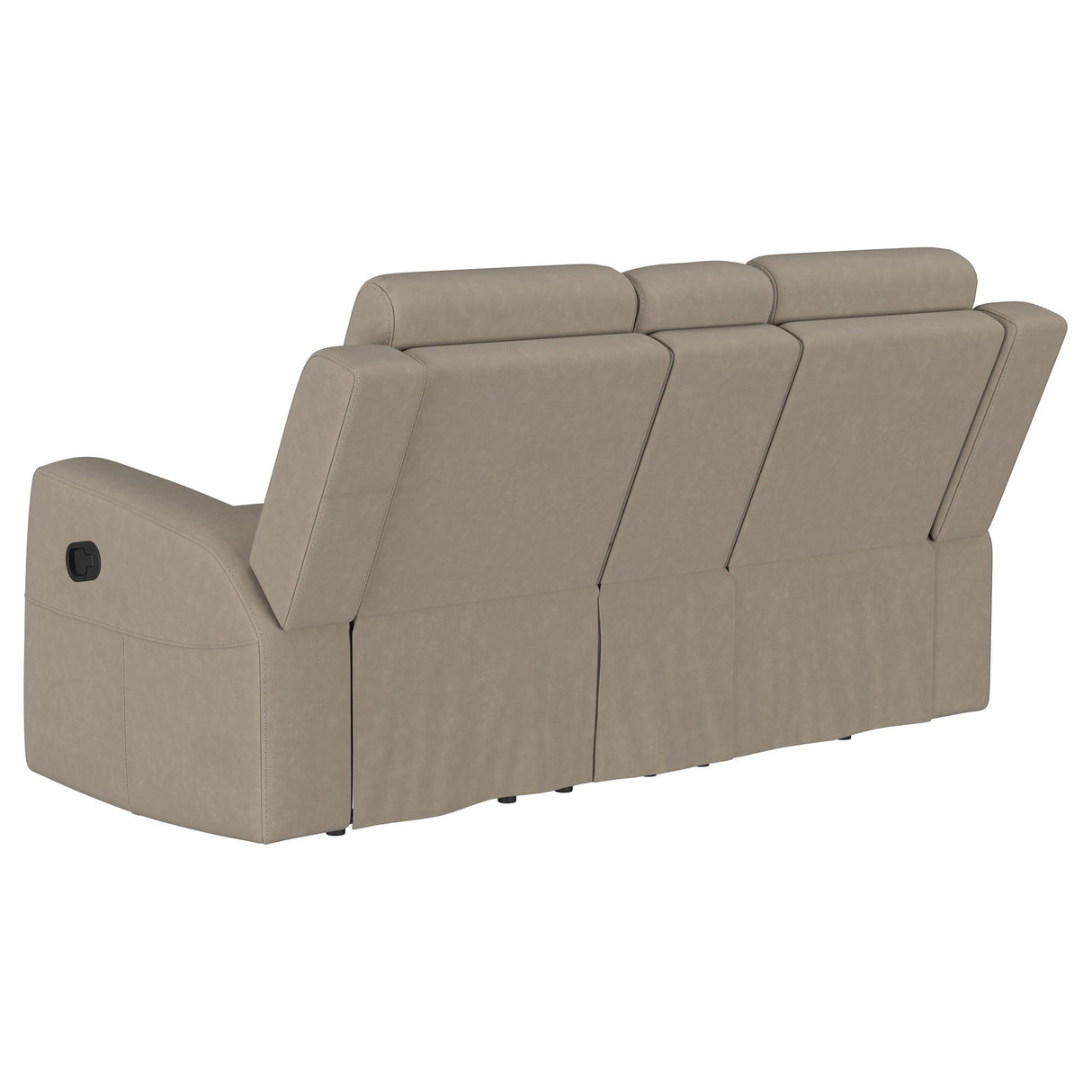 Brentwood Taupe 3-Piece Upholstered Reclining Sofa Set