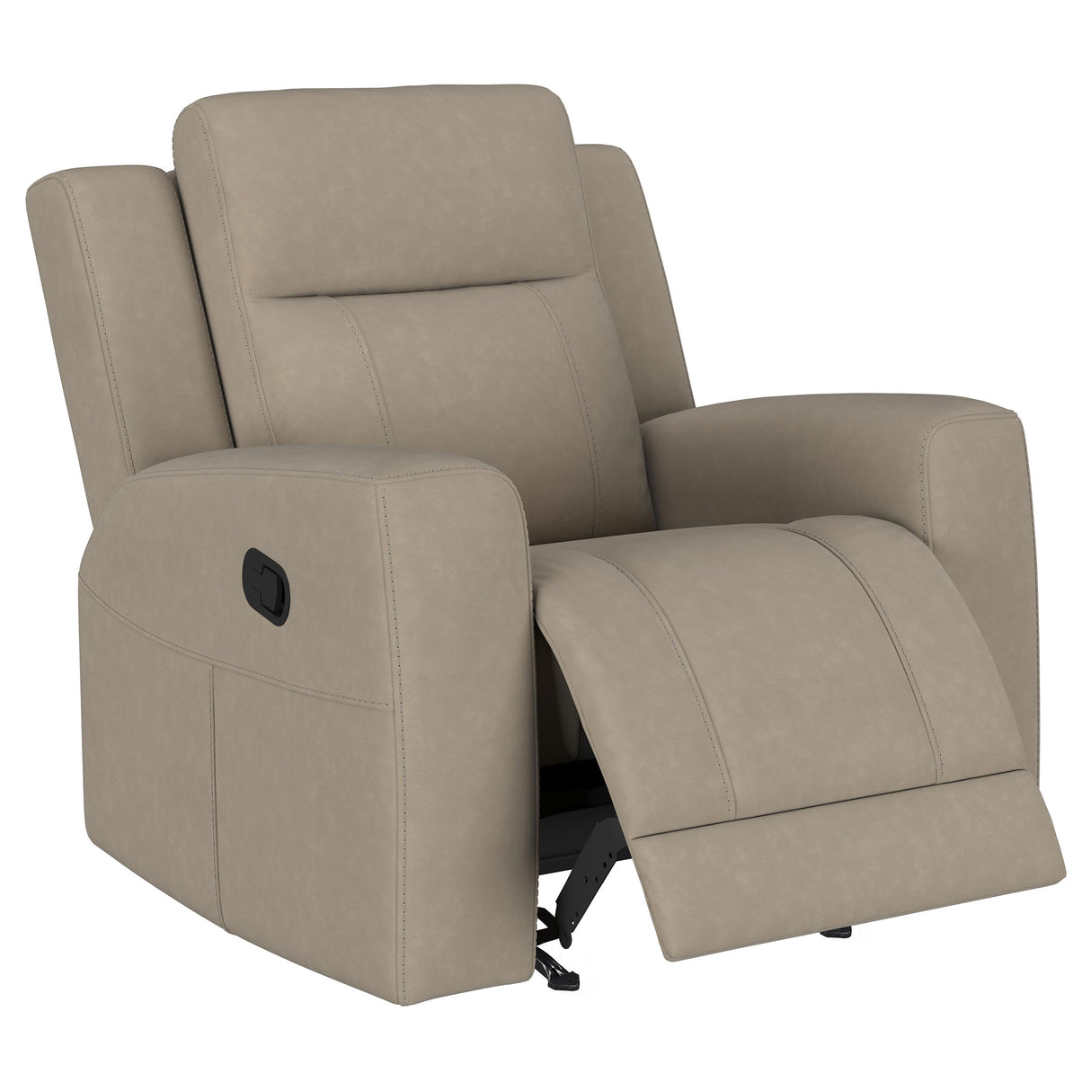 Brentwood Taupe 3-Piece Upholstered Reclining Sofa Set