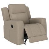 Brentwood Taupe 3-Piece Upholstered Reclining Sofa Set