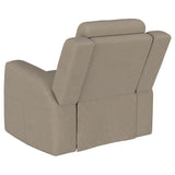 Brentwood Taupe 3-Piece Upholstered Reclining Sofa Set