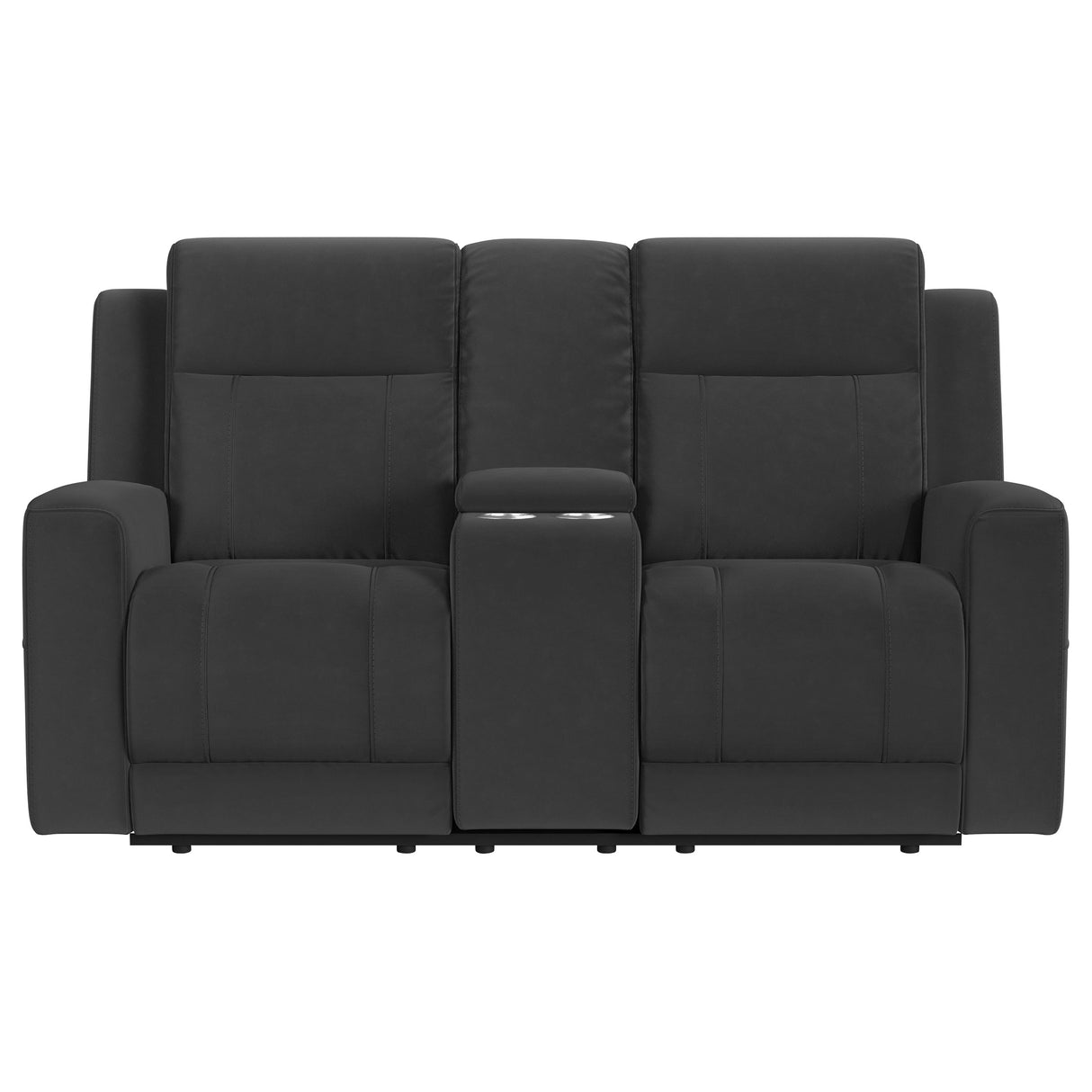 Brentwood Dark Charcoal 3-Piece Upholstered Reclining Sofa Set