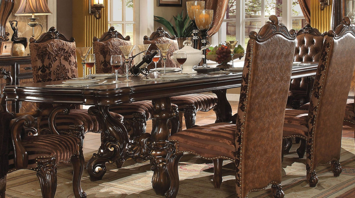 Versailles Cherry Oak Rectangular Extendable Dining Room Set