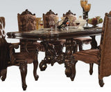 Acme Versailles 9-Piece Pedestal Dining Set in Cherry Oak