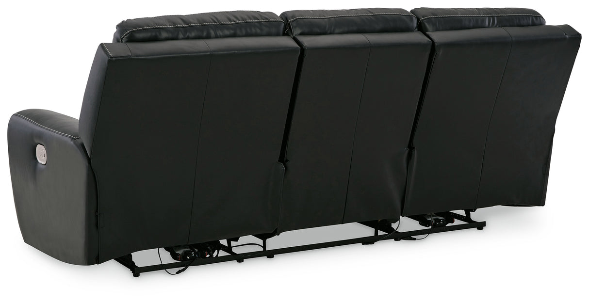 Warlin Black Power Reclining Sofa