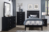 Seabright Black Twin Bed