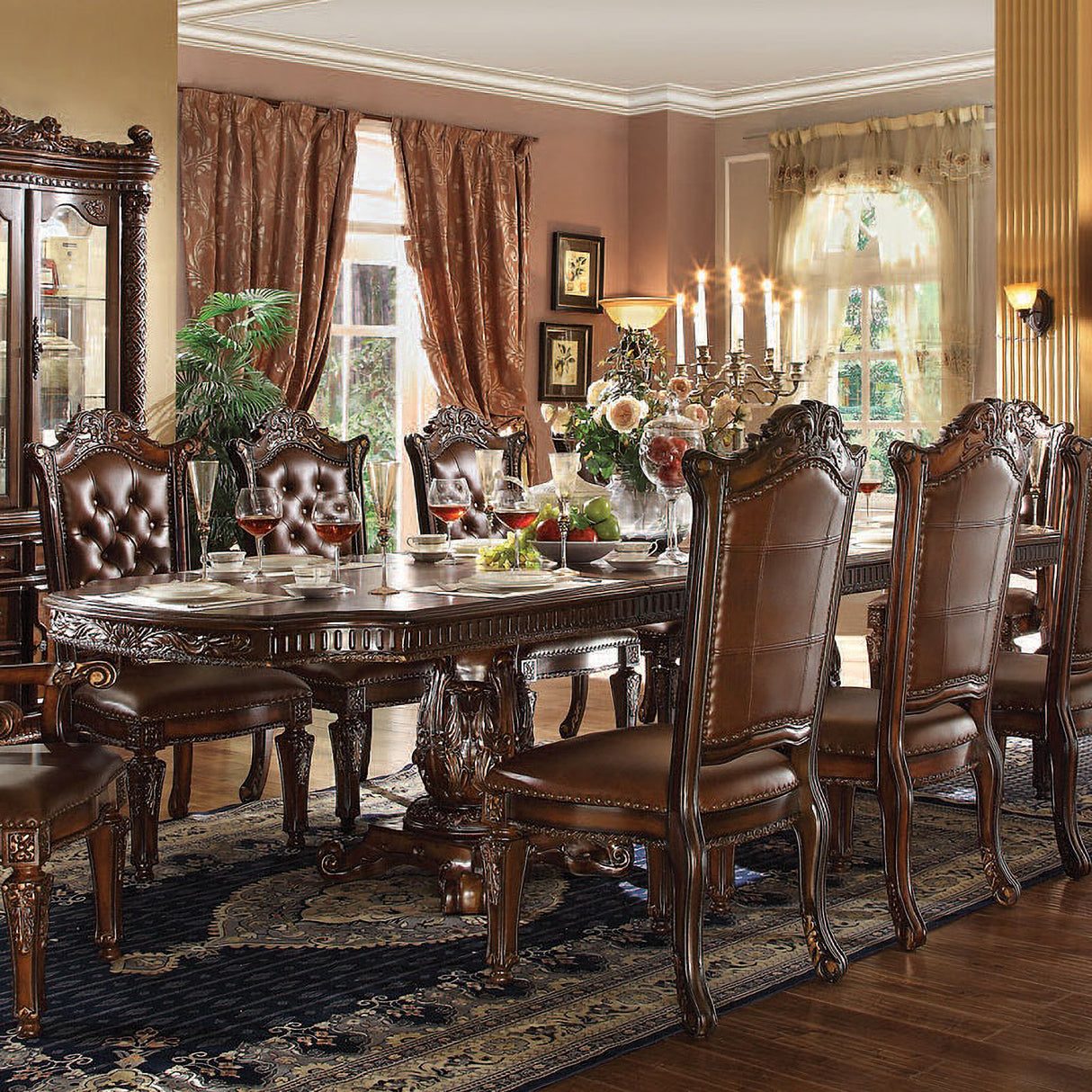 Vendome Rectangular Dining Room Set (Cherry)