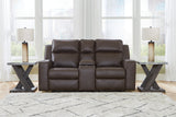 Lavenhorne Granite Reclining Loveseat With Console