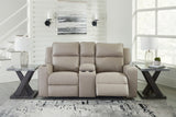 Lavenhorne Pebble Reclining Loveseat With Console