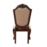 Chateau Fabric & Espresso Finish De Ville Side Chair (Set-2)