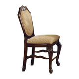 Chateau Fabric & Espresso Finish De Ville Counter Height Chair (Set-2)