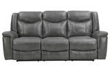 Conrad Upholstered Motion Sofa Cool Grey