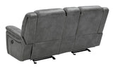 Conrad Upholstered Motion Loveseat Cool Grey